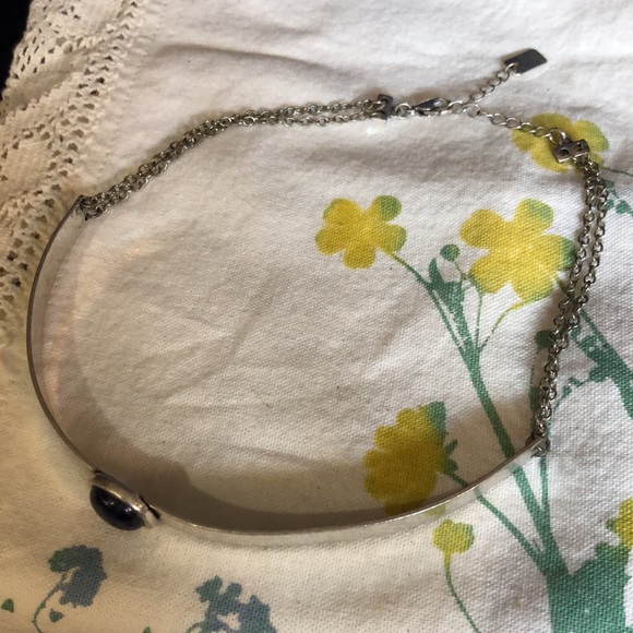 Metal choker with blue stone by American eagle - Picture 3 of 4